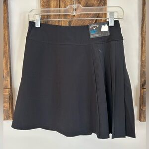 NWT Callaway Slimming Amincit Black Golf Skort Women’s XS
